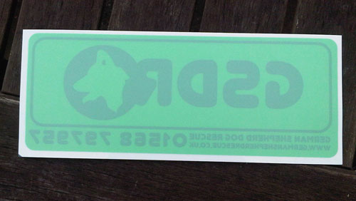 car window sticker