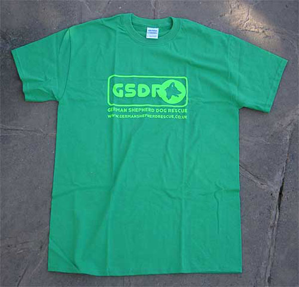 leaf green GSDR logo t shirt