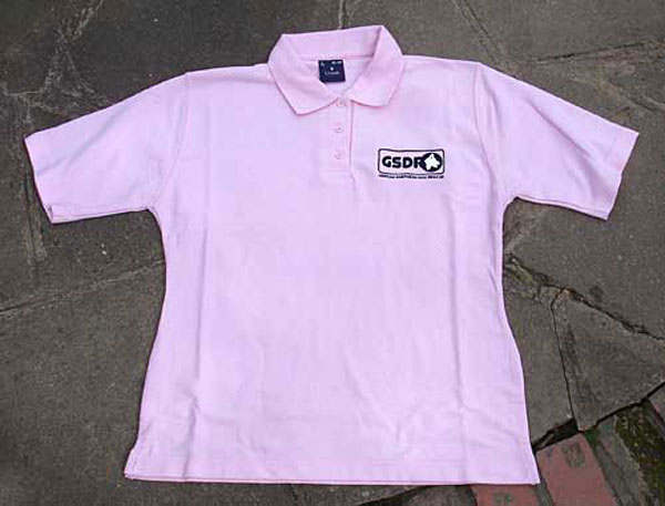 ladies pink polo shirt