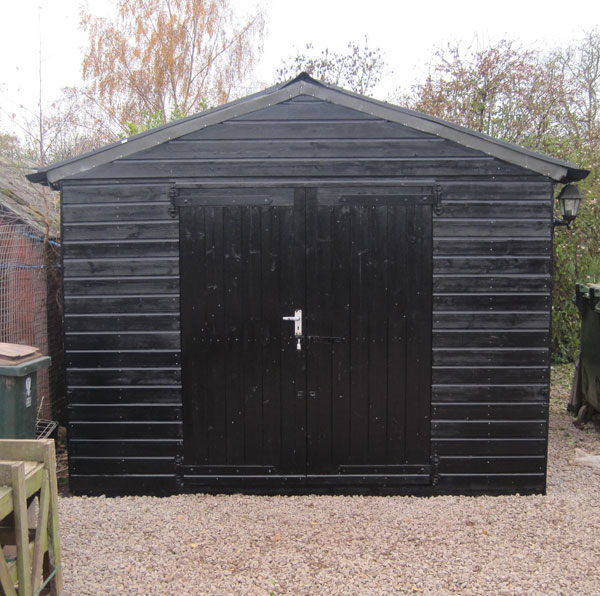 shed now painted and re-roofed