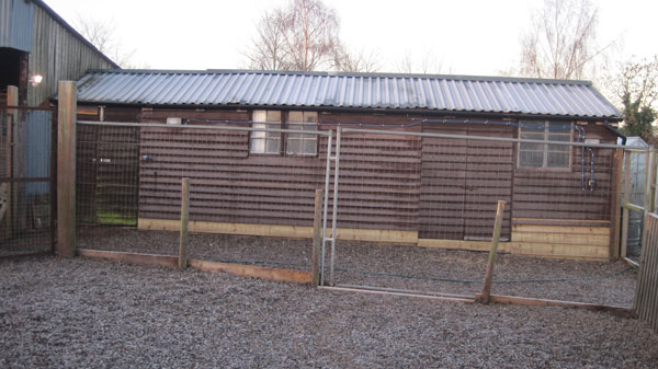 existing kennels converted from an outbuilding