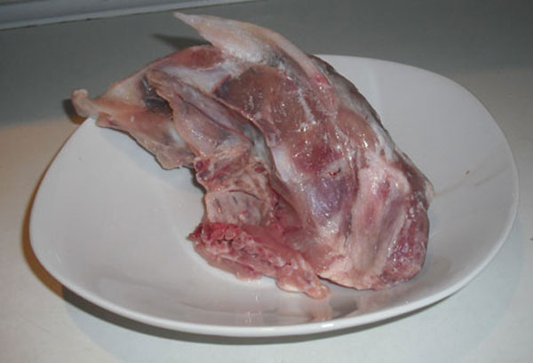 chicken back for the dog rawfood diet