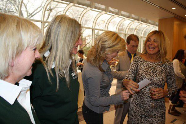 irene and jayne talking to Anthea Turner and Jilly Johnson