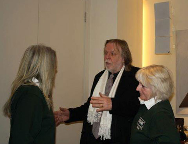 Rick Wakeman chatting to Jayne and Irene from GSDR