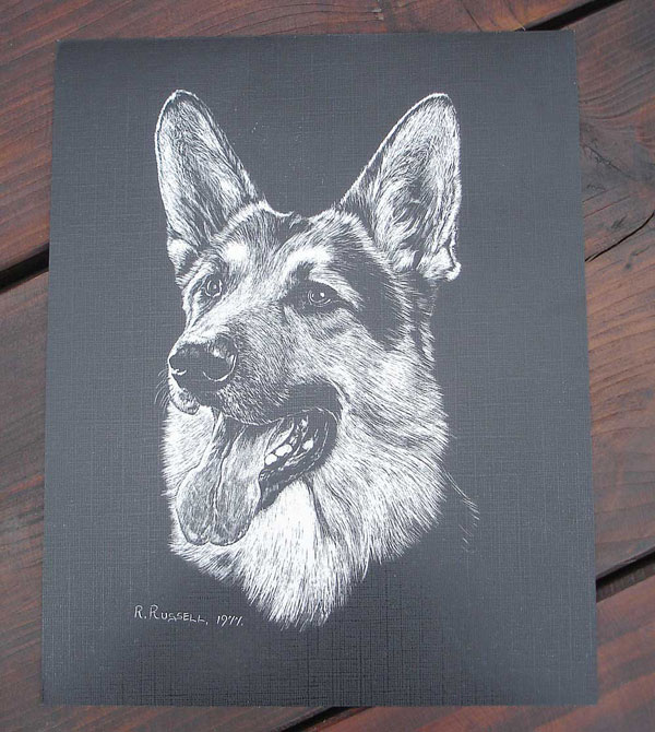 German Shepherd Dog Print