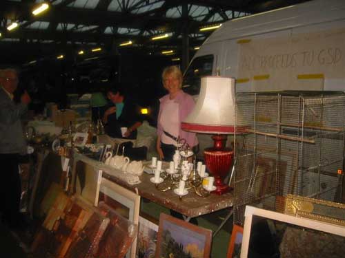 Sandra and Lynn holding a boot fair to raise money for the rescue