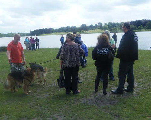 volunteers chatting