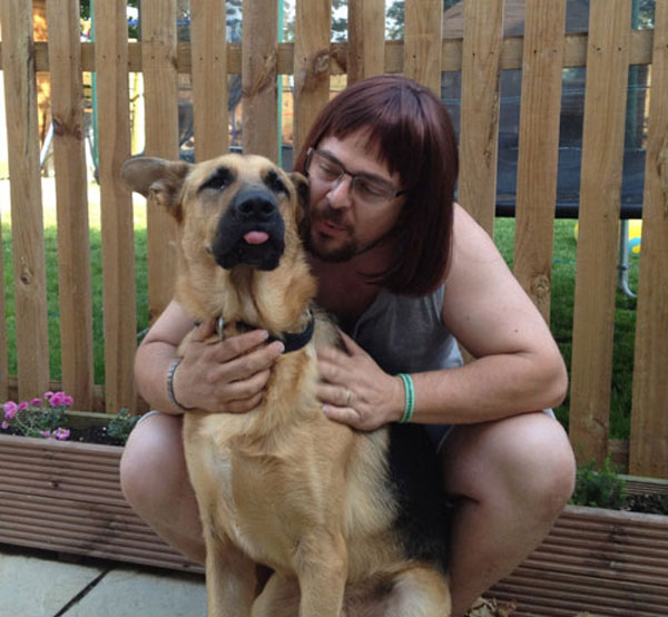 damon gsdr volunteer and jerry the gsd