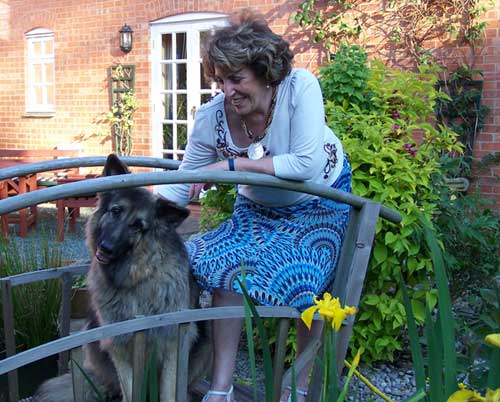 edwina and her lovely gsd Sheba