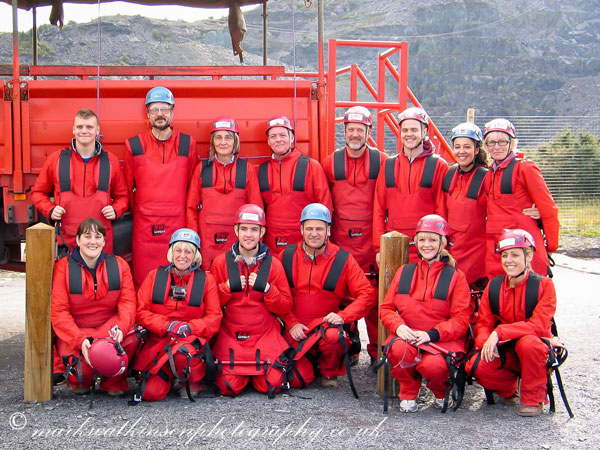 team gsdr suited up for the zipwire