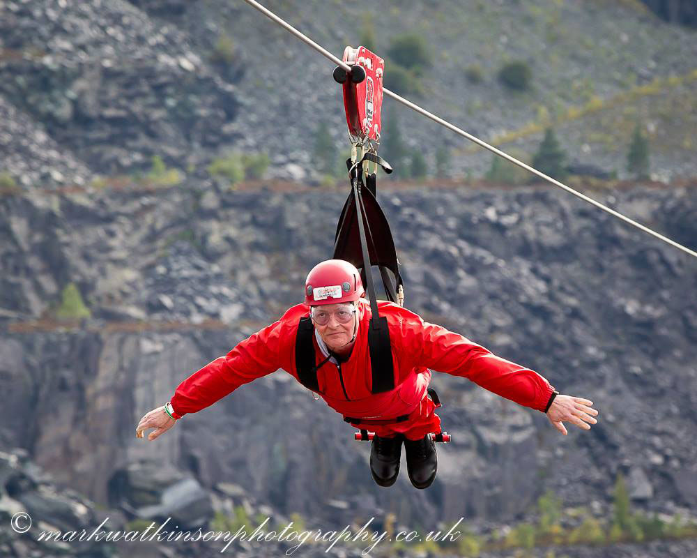 wayne after the zipwire challenge