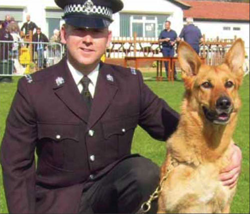 dog handler mark johnson and his gsd jet