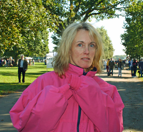 paula in pink jacket