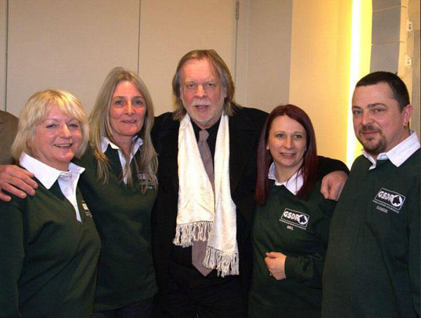 Irene, Jayne, Rick Wakeman, Mel and Damon