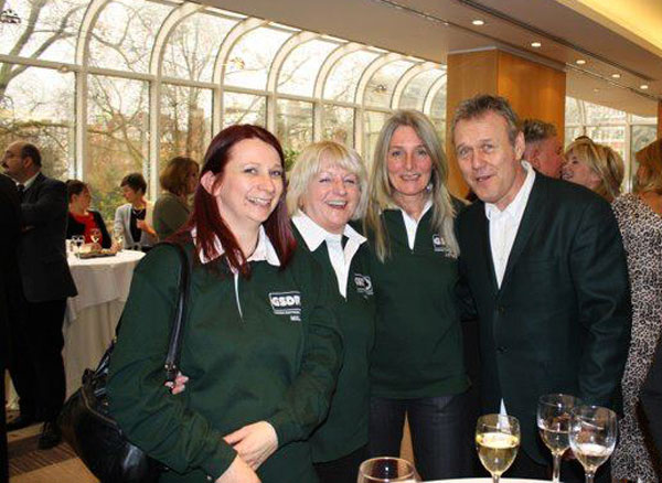 Mel, Irene, Jayne and Anthony Head